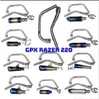 ราคา Sale!!! คอท่อสแตนเลส GPX Razer 220 สำหรับคอท่อ นิ้ว พร้อมปลายท่อ หลายแบบให้เลือก อุปกรณ์ครบ เข้าชุดกันสุดๆ (1731676344063853931)