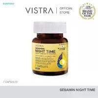 ราคา (Not for Sale) VISTRA SESAMIN NIGHT TIME (SESAMIN EXTRACT FROM NATURAL) (BOT-7CAPS) - วิสทร้า เซซามิน ไนท์ ไทม์ (1731334454511306452)