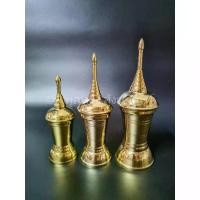 ราคา [COD] [พร้อมส่ง] [จัดส่งทันที] sale โกศ โกศทองเหลือง โกศใส่กระดูก โกศใส่อัฐิ ฝาเกลียว ทองเหลือง พร้อมส่ง (1732339945368619191)