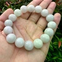 ราคา 13JA-WH สร้อยข้อมือหยกแท้ กำไลหยกแท้ หยกพม่า หยกขาว เม็ดกลม ประมาณ 13 มิล หยกพม่าแท้100% (Hot sale) (1731940358301058215)