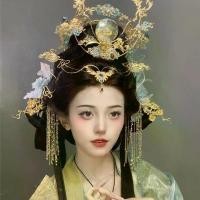 ราคา สไตล์แปลกใหม่ตุนหวงบินซูเปอร์นางฟ้าผมฟีนิกซ์มงกุฎสไตล์โบราณผมมงกุฎหน้าผากเครื่องประดับ หยิงโหลว อุป （Hot sale） (1731936292655891591)