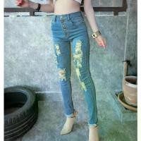 ราคา ส่งเร็ว SALE กางเกงยีนส์ผู้หญิง no 177 เอวสูง 5 กระดุม เดฟขาตัด ยีนส์ขาดกางเกงยีนส์ผู้หญิง (1732248352923617340)