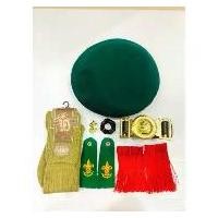 ราคา อุปกรณ์ลูกเสือ ผู้บังคับบัญชาลูกเสือชาย หมวกเบเร่ย์เขียว พู่แดงเลือดนก เข็มขัดลูกเสือครูหนังแท้ (Hot sale) (1731597060014376703)