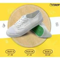 ราคา [พร้อมส่ง] รองเท้าผ้าใบ Tiger / Tokio-Spin รองเท้านักเรียน รองเท้าพละ student school shoe สีขาว (1731918588038055662)