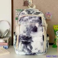 ราคา Wilsonen High School, A Simple Printed Backpack, Play Pastel, American Style Backpack Double Color Shoulder Bag A Lot Of Nylon School Bags Are Ready To Deliver. (1731960086525085550)