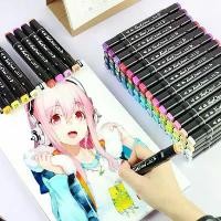 ราคา อุปกรณ์การเรียน ปากกาเมจิก 2 หัว ปากกาไฮไลท์ 2 หัว ปากกา 2 หัว มีหลายขนาด 30/48/60 สี สำหรับวาดการ์ตูน และอุปกรณ์ศิลปะแอนิเมชัน school supplies (1731508969133147541)