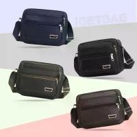 ราคา กระเป๋าสะพาย, W129, (W129) ทำจากผ้า Oxford, 5 ช่องซิป, กันน้ำ, กระเป๋าสะพาย Bag สะพายข้าง Crossbody Shoulder กระเป๋าถือ Fashion School Essentials เป้ Hobo แฟชั่นชาย สายกระเป๋า Handbag (173185745541742