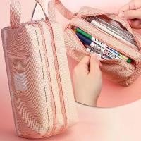 ราคา 2025 เปิดฤดูกาลขนาดใหญ่สองชั้นผ้ากระเป๋านักเรียนหญิง Back to School Simply ความจุขนาดใหญ่หลายชั้นเก็บเครื่องเขียนสำนักงาน / หนังสือเรียนกันน้ำและสวมใส่ได้นักเรียนต้องมี (1731488266608739636)