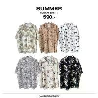 ราคา SUMMER HAWAII SHIRT เสื้อฮาวายสไตล์เกาหลี COD (1732160811017996052)