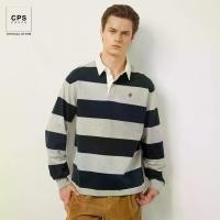 ราคา CPS CHAPS เสื้อโปโลแขนยาวลายริ้ว ผู้ชาย SYMBOLIC RUGBY POLO SHIRT รุ่น C25WMLA210 (AW25#P1) (1731838820847617326)
