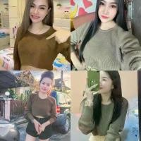 ราคา เสื้อยืดแขนยาวผู้หญิง เสื้อครอปท็อป SpinnyHouse สีเรียบ ผ้านุ่ม ผ้ายืด เหมาะสำหรับลุคขี้เกียจ B401B Clothing Women Lady Tshirt คอกลม Shirt Cotton 40 ขึ้นไป smileyhound หมี เนย (1731029943321135633)