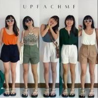 ราคา LINEN SHORTS V.2 I กางเกงลินินขาสั้นสีพื้น กางเกงขาสั้นเอวสูงสีพื้น ลินินขาสั้นมินิมอลพลัสไซส์ (1731318222219806417)