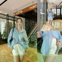 ราคา ขาว/ดำ SLYQ RILEY SPORTY LACE TRIM SHORTS กางเกงขาสั้นแต่งแถบข้างชายลูกไม้ (1730391265540868376)