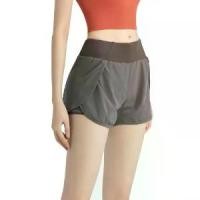 ราคา กางเกงกีฬาผู้หญิง กางเกงออกกำลังกายขาสั้น ผ้านิ่ม เบาสบาย มีซับในกันโป๊ Size M-XXLกางเกงขาสั้น shorts (1732191229045803955)