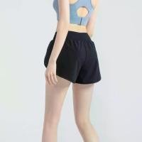 ราคา กางเกงกีฬาผู้หญิง กางเกงออกกำลังกายขาสั้น มีซับในกันโป๊ ผ้าระบายอากาศอย่างดี ผ้าลื่น เบาสบายกางเกงขาสั้น shorts (1732191432250526643)