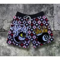 ราคา BAPE TAMBAY 8 BALLS SHORTS, คุณภาพสูง, วัสดุตาข่าย, ความยาวสั้น, 2 กระเป๋า, ดีไซน์คู่ (1731597661448406632)