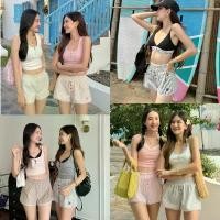 ราคา NICHARIS - กางเกงขาสั้นแต่งขอบลูกไม้ รุ่น Summer Shorts COD (1731535407214462151)