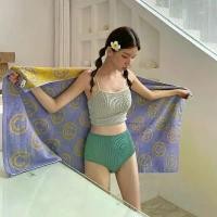 ราคา ชุดว่ายน้ำสตรี สไตล์เกาหลี ใหม่ สด เรียบง่าย บล็อคสี เอวสูง ควบคุมหน้าท้อง สลิมมิ่ง ชุดว่ายน้ำสองชิ้น เหมาะสำหรับเด็กหญิงและนักเรียน sport shorts women speedo girls (1731814708828997181)