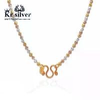 ราคา พร้อมส่งจากไทย Kr silver สามกษัตริย์เงินแท้ สร้อยคอเงินแท้ สามกษัตริย์ ลายเม็ดจีบ ขนาด 2 มิล (1731484604885337598)