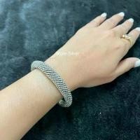 ราคา MaKe Silver กำไลข้อมือตัวcขนาด10มิลเงินแท้92.5% แถมฟรีน้ำยาล้างเงิน 30ml (1731956761192203474)