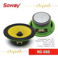 ราคา [พร้อมส่ง] Soway NG-688 ลำโพงเสียงกลาง 6.5 นิ้ว ดอกลำโพงแท้ 100% สำหรับรถยนต์ เสียงคมชัด ลำโพงติดรถยนต์ ดอกลำโพงเสียงกลาง เครื่องเสียงรถยนต์ midrange speaker ดอกลำโพง 6.5 นิ้ว ดอ (1731888717364823336)