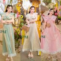 ราคา เดรสยาว ผ้าลูกฟูก คอปก แต่งปักดอกไม้ งานป้าย mt style จัดส่งฟรี กทม (1732201454210221256)