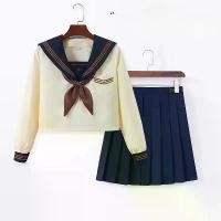 ราคา College Style JK Style Set Yellow Plaid Skirt Paired with Mid-Sleeve Top (1732015822428800545)