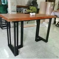 ราคา MPT2 โต๊ะไม้ขาเหล็ก W50xH75xL100-200cm โต๊ะทำงาน โต๊ะกินข้าว ท๊อปไม้แผ่นเดียว ขาเหล็กทรง Three Legs Model โต๊ะรับแขก โต๊ะทานข้าว โต๊ะคอม โต๊ะเขียนหนังสือ โต๊ะสนาม ใช้งานได้ทั้งภา (1730547716144794141)