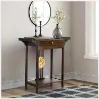 ราคา Nattapornshop987 ความคงทน UNHO สไตล์จีนโต๊ะคอนโซลไม้มีลิ้นชัก Bamboo Hallway Console Table (1730421906554783856)