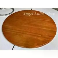 ราคา จานหมุน ถาดหมุน Lazy susan ถาดไม้หมุนอาหารบนโต๊ะทานข้าว มีหลายขนาดให้เลือกใช้ Lazy susan on the dining table (1731480965813930419)