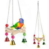 ราคา COD 1PC Pet Bird Hanging Swing Toy Birds Cage Pendant Chew Toy Colorful Parakeet Cockatiel Catch Cage With Bell Chewing Toys (1731692760118298540)