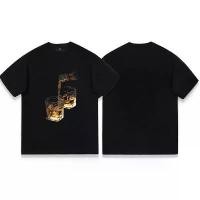 ราคา Street trend fashion cotton short sleeve T-shirt men's top fashion brand half sleeve Clothing ผู้ชาย (1731325816674224685)