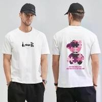 ราคา 【Purified Cotton】men's Tshirt Summer ins short sleeve standard new round neck fashion t-shirt men and women trend comfortable fit round neck casual youth top (1731497010122622101)