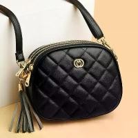ราคา กระเป๋าสะพายข้างสำหรับผู้หญิง, สีดำ, กระเป๋าทรงกลมเล็ก, หนังแท้, หนังนิ่ม, สไตล์ดาราอินเทอร์เน็ต, กระเป๋าสะพาย, ใหม่ในปี 2025 mall ของ แท้ mossdoom bag wallet women คาดเอว กระ (1731555388252784518)