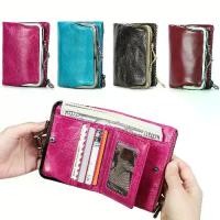 ราคา กระเป๋าสตางค์หนังแท้วินเทจ สำหรับผู้หญิง การปิดกั้น RFID C2208 ขนาด 45x3.5x2.5 นิ้ว ที่ใส่บัตรทุกเพศ ไม่มีการออกแบบการพิมพ์ ขอบสีบาน ปิดซิปที่ปลอดภัย กระเป๋า สตางค์ charles and keith wallet women (173