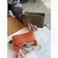 ราคา กระเป๋าใส่เหรียญหนังแท้ สำหรับผู้หญิง กระเป๋าสตางค์ใบเล็ก ดีไซน์ประณีตระดับไฮเอนด์ มินิกะทัดรัด ปิดซิป ทำจากหนังวัว ใหม่ในปี 2025 กระเป๋า สตางค์ 3 ช่องซิป wallet women (1731308281839715367)