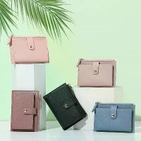 ราคา กระเป๋าสตางค์หนัง PU มินิ แฟชั่นสตรี สีพื้น หลายช่องใส่บัตร mcm bag กระเป๋า ส้มเช้ง wallet women สตางค์ เสริม ดวง ราคา ถูก (1732265531925170233)