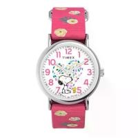 ราคา Timex TW2W83100 Timex x Peanuts Timex Weekender Floral 38mm Fabric Strap Watch นาฬิกา นาฬิกาข้อมือ นาฬิกาข้อมือผู้หญิง (1732101689352292115)
