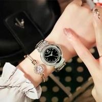 ราคา GEDI (จีดี้ วอช) นาฬิกาข้อมือผู้หญิง สีเงิน หน้าปัดดำ งานเกาหลี ของแท้ กันน้ำได้ - พร้อมกล่องแบรนด์ สวยๆ seikomod premium watch (1732089145664177296)