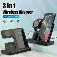 ราคา แท่นชาร์จไร้สาย 3 in 1 สำหรับ Samsung, การชาร์จแบบไร้สาย, เข้ากันได้กับ Galaxy Watch 6/5 Pro/4/3/Active 2, Samsung S24 23, S22 Ultra, S21, S20, Note20, S6, Note10/20, Z Flip 4/3, (1730113113846811054)