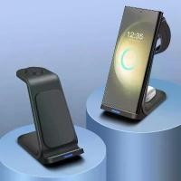 ราคา แท่นชาร์จไร้สาย, สำหรับ Samsung ที่ชาร์จ, 3 in 1, เข้ากันได้กับ Galaxy S24 / S23 Ultra / S22 / Note 20, Galaxy Watch 7/6/5/Pro/4, Buds 2 Pro (1731994418420353097)