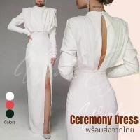 ราคา (Dress5-50)พร้อมส่ง Wedding Dress เดรสแต่งงาน ชุดราตรียาวมีแขน ถ่ายพรีเวดดิ้ง ขาว ดำ แดง ใส่ออกงาน สวยหรู จากไทย คําแนะนําการขายที่ร้อนแรงในเดือนนี้ (1731623705431410464)