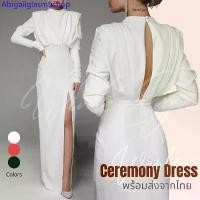 ราคา Abigailglasmbshop (Dress5-50)พร้อมส่ง Wedding Dress เดรสแต่งงาน ชุดราตรียาวมีแขน ถ่ายพรีเวดดิ้ง ขาว ดำ แดง ใส่ออกงาน สวยหรู จากไทย ขายดีประจำเดือนนี้ (1730920173574523347)
