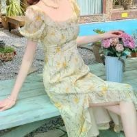 ราคา เดรสสีเหลือง สไตล์วันหยุดฝรั่งเศส ผ่าข้าง ลายดอกไม้ ดีไซน์ใหม่ สไตล์ฟอง เดรสรักแรก เดรสยาวฤดูร้อน ปี 2025 pearl wedding dress เช่า ชุด ออกงาน สาว อวบอ้วน ช ุ ด ส ี แ ด (1731803072439224123)
