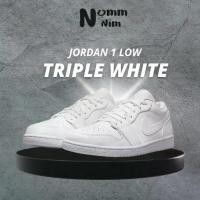 ราคา Nike Air Jordan 1 Low " Triple White " 553558-136 ของเเท้ 100% ป้ายไทย รองเท้าลำลอง รองเท้าผู้ชาย (1730836462632995723)