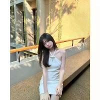 ราคา Barbie - White ชุดเดรสคล้องคอ ✨ BB-WHITE (1731421980155544998)