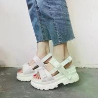 ราคา พร้อมส่ง รองเท้า ส้นตึก/รัดส้น รุ่น AllWhitePlatform สี White , Black (1731632775157875930)