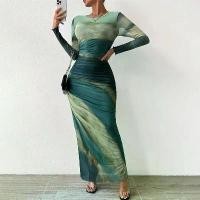 ราคา เดรสผู้หญิง กระโปรงผู้หญิง สไตล์พร็อพ ดีไซน์มัดย้อม จับจีบ ทรงสลิมฟิต คอกลม แขนยาว เหมาะสำหรับฤดูร้อน คุณภาพสูง เรียบหรู Lady เสื้อผ้า Dress Clothing Women zimmermann laurel t (1731072146344806929)