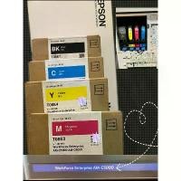 ราคา หมึกแท้ EPSON T08E 1/2/3/4 Bk,C,M,Y ใช่เครืองEPSON รุ่น AM-c5000 AM-C6000 yellow ink (30,000 pages) ที่จัดส่งฟรี กทม (1731253609530164407)