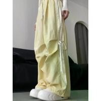 ราคา Casual Pants Ladies กางเกงลายสก็อตเล่นตะกร้อ กางเกงลายสก็อตสีฟ้าเตะตะกร้อ 2024 new summer yellow bow style all-in-one loose trend cost-effective student girls overalls high-waist (1730492340645628646)